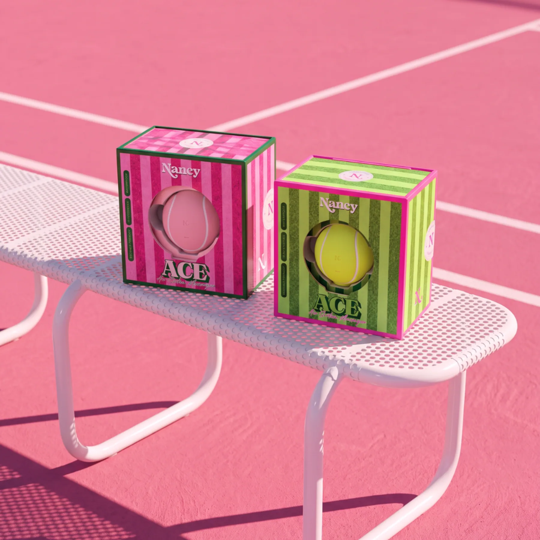 Ace tennis ball sex toy — color options